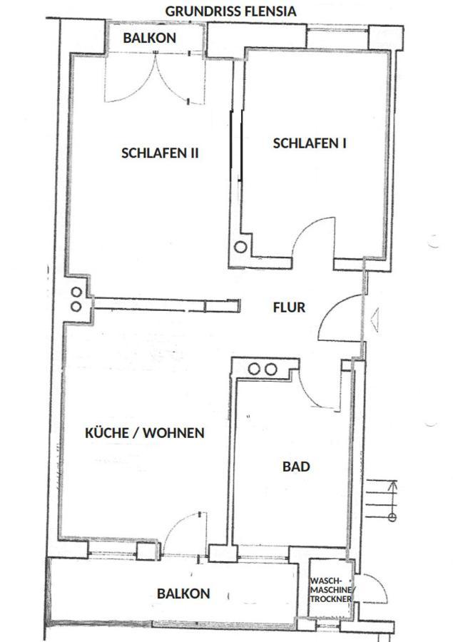 Fewo1846 - Flensia - Geschmackvoll Eingerichtete Wohnung Mit 2 Schlafzimmern Und Balkon فلنسبورغ المظهر الخارجي الصورة